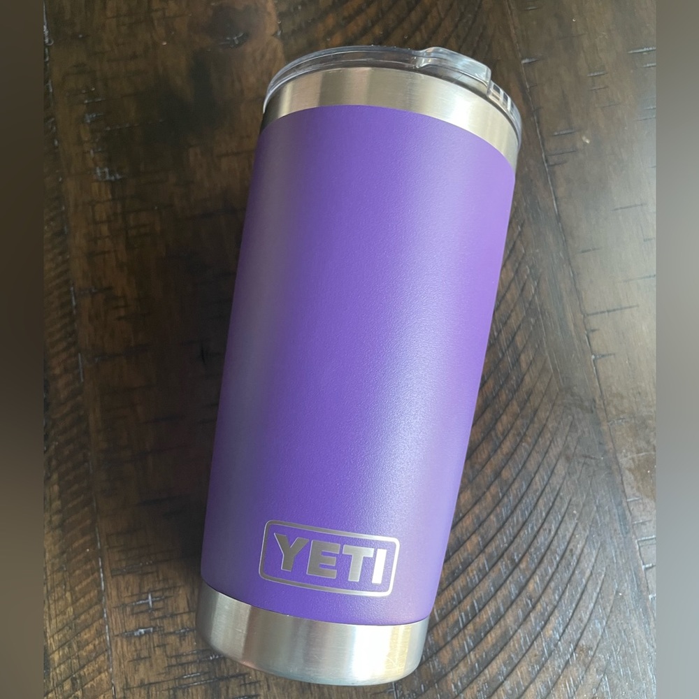 Yeti 20oz Rambler Tumbler - Peak Purple. Used
